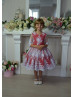 Red Flower Girl Dress Holiday Dress